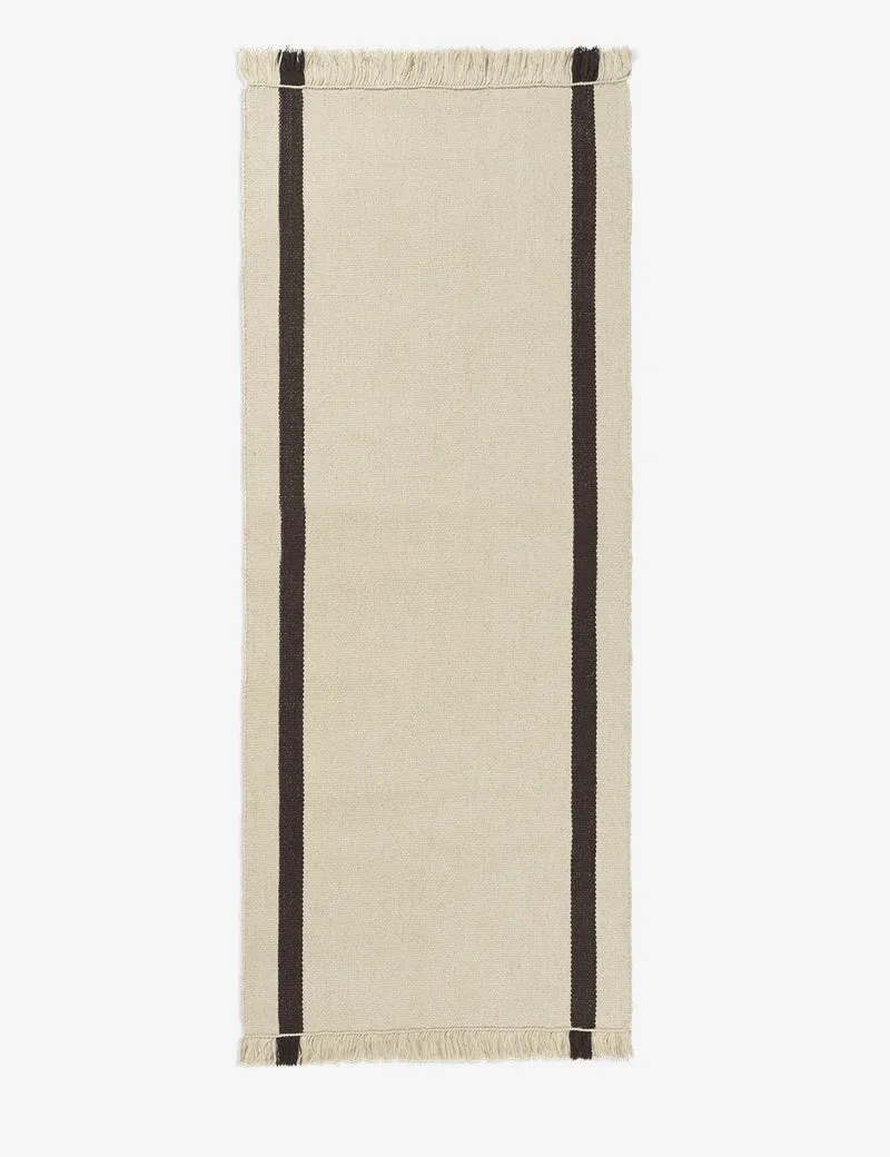 calm kelim runner off-white