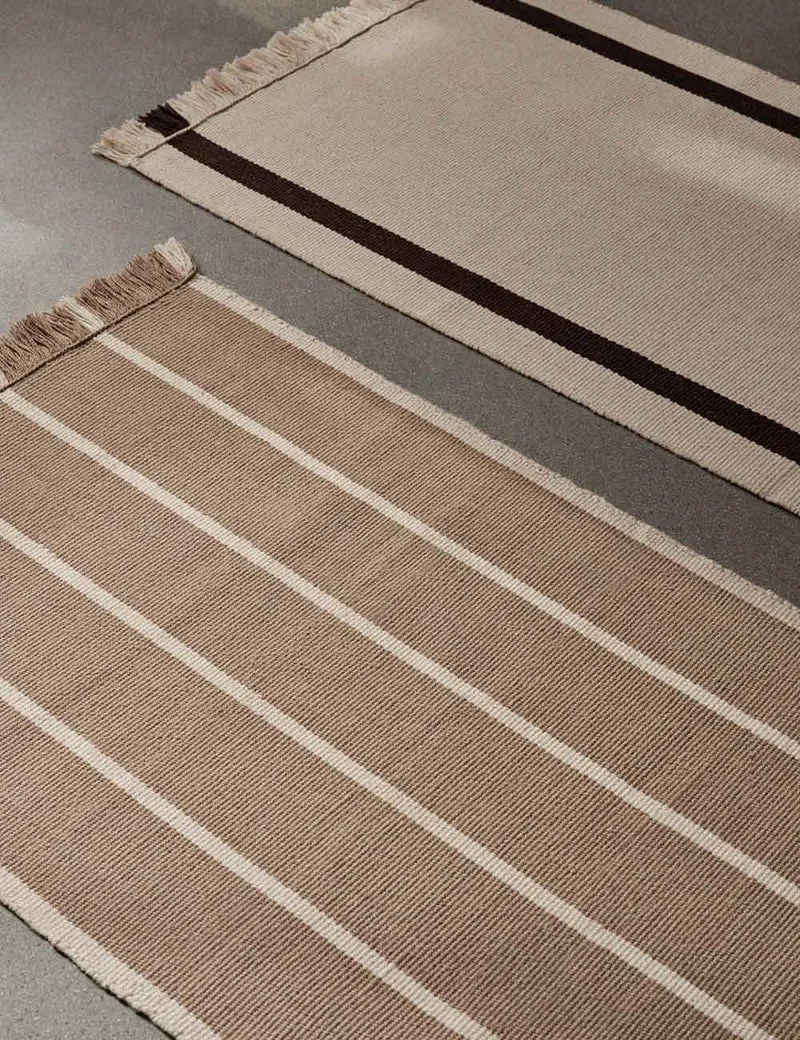 calm kelim runner off-white