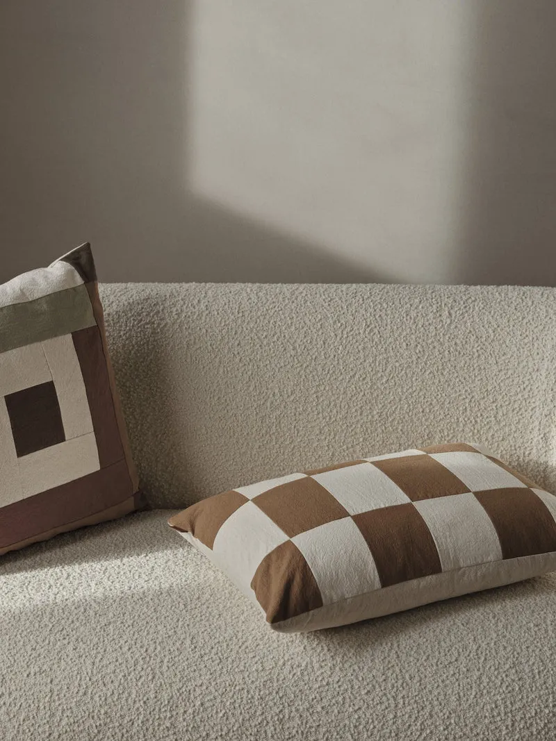 fold patchwork cushion sugar kelp