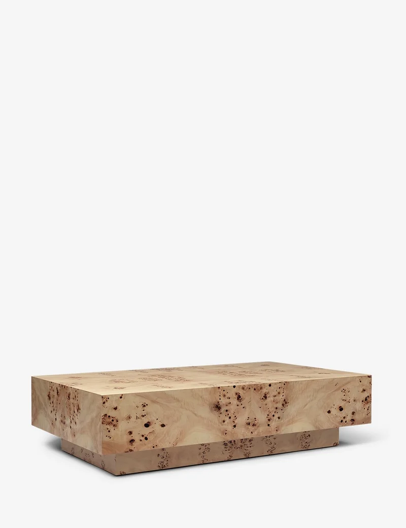 burl coffee table