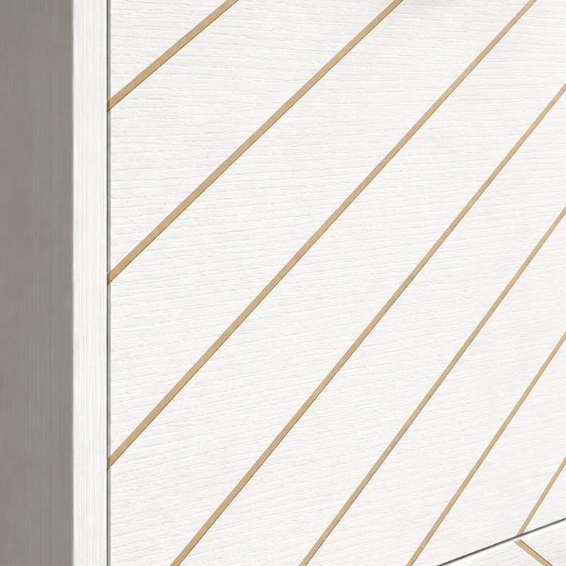 Shoe Storage Cabinet With 3 Flip Drawers, White