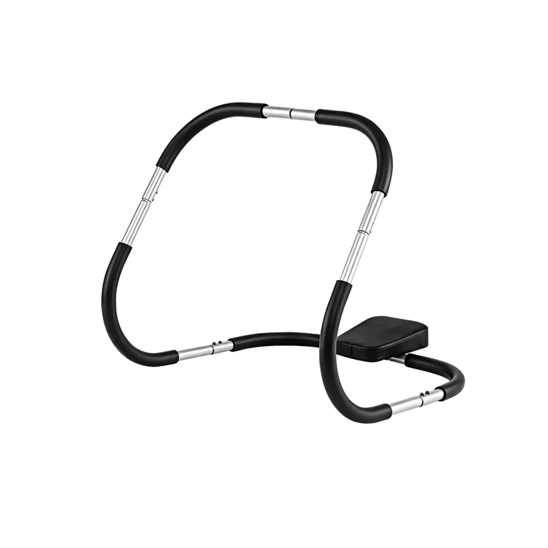 Portable AB Trainer, Headrest, Foam Handle, Silver