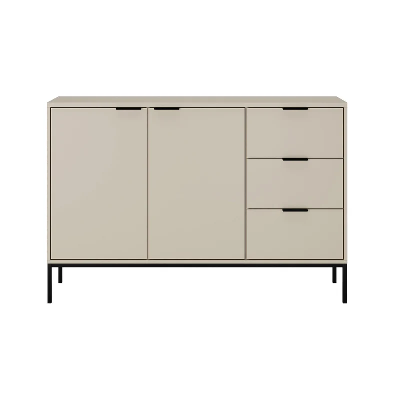 Buffet 2 portes 3 tiroirs Seattle Cachemire