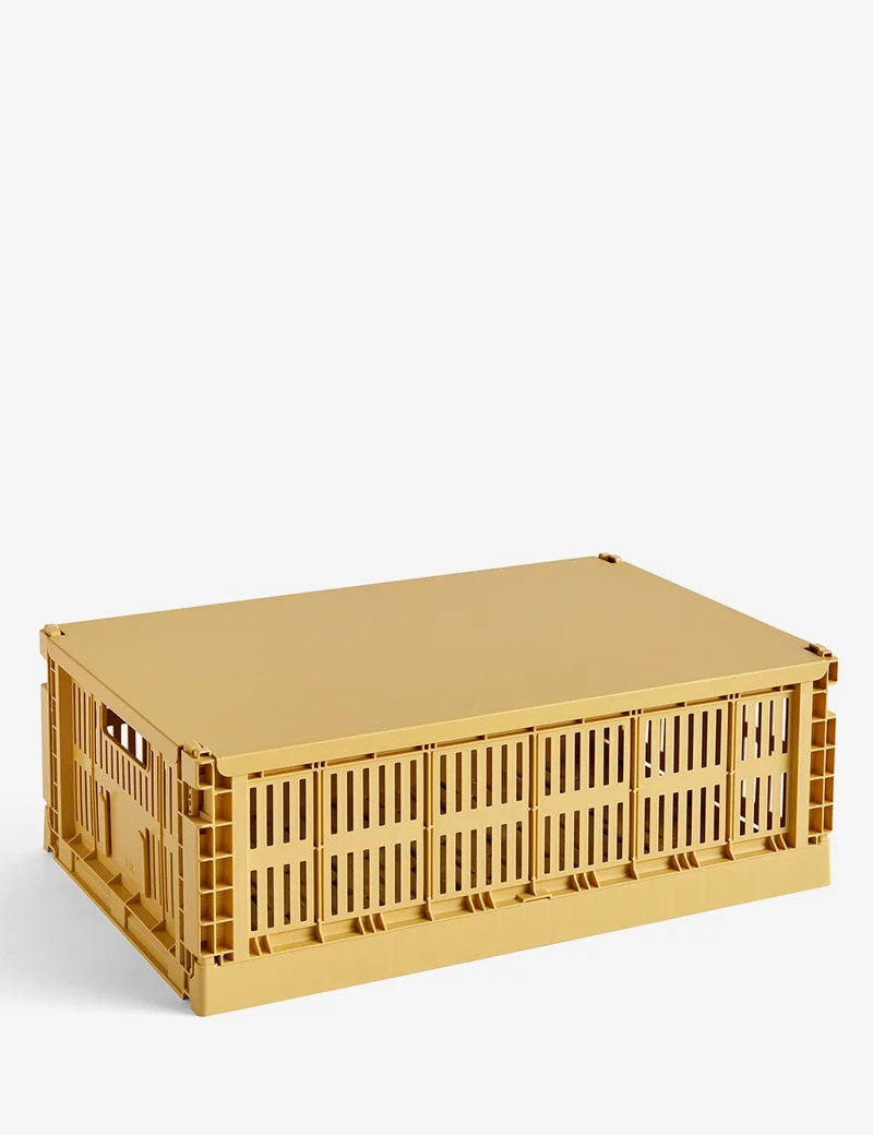 hay colour crate lid l