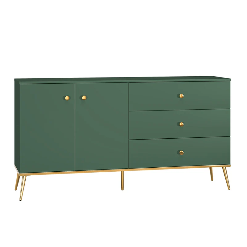 Buffet 2 portes 3 tiroirs Thalia Vert