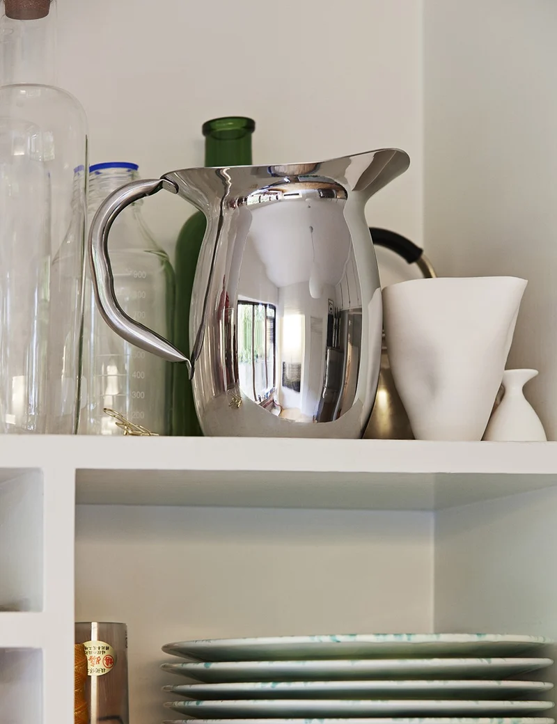 indian steel pitcher