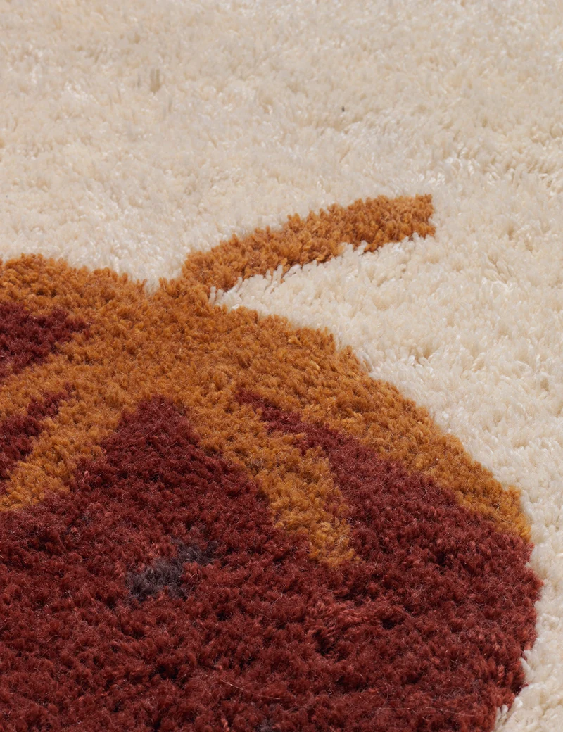 tufted rug strawberry