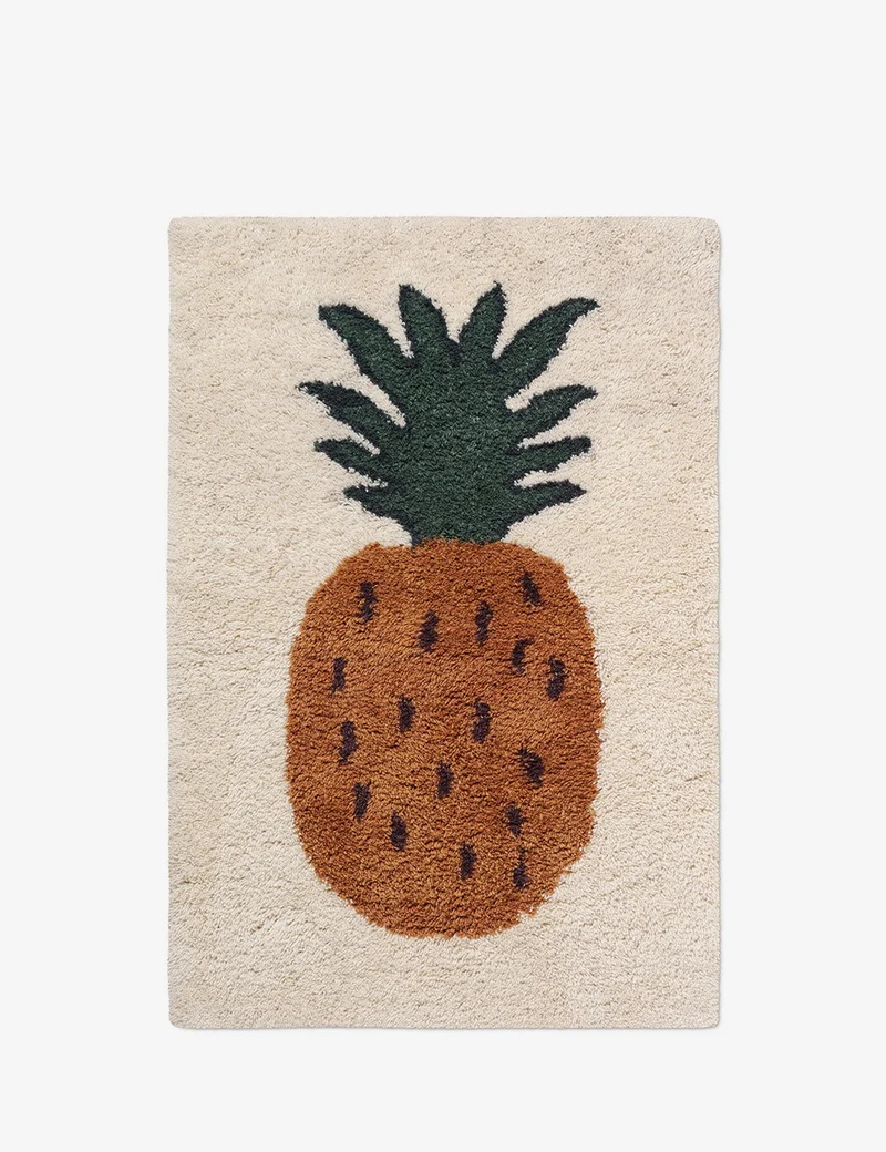 tufted rug pineapple