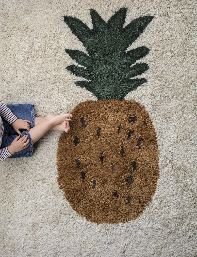 tufted rug pineapple
