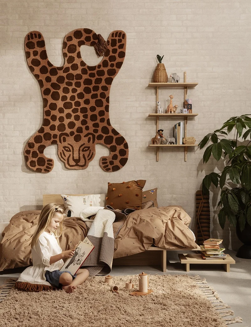 tufted rug leopard