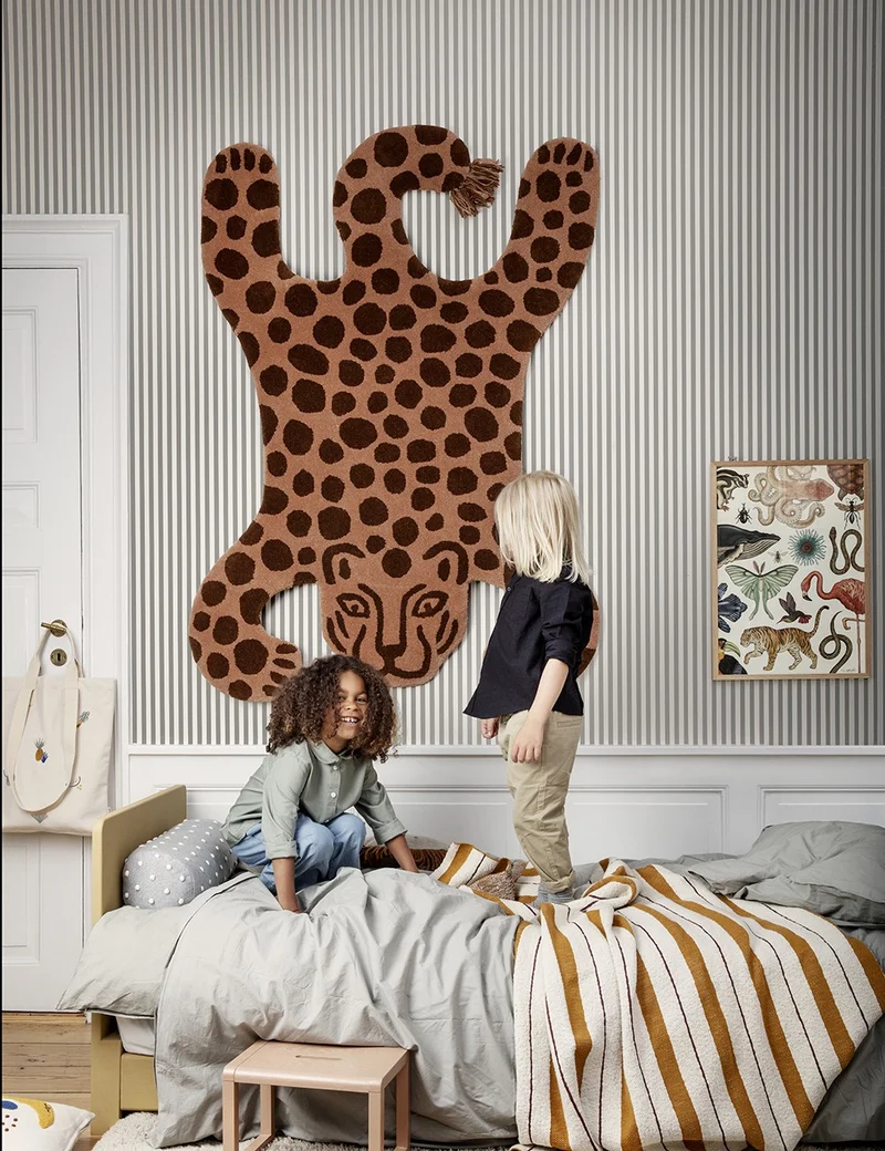 tufted rug leopard