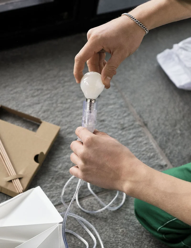 paper cube table lamp