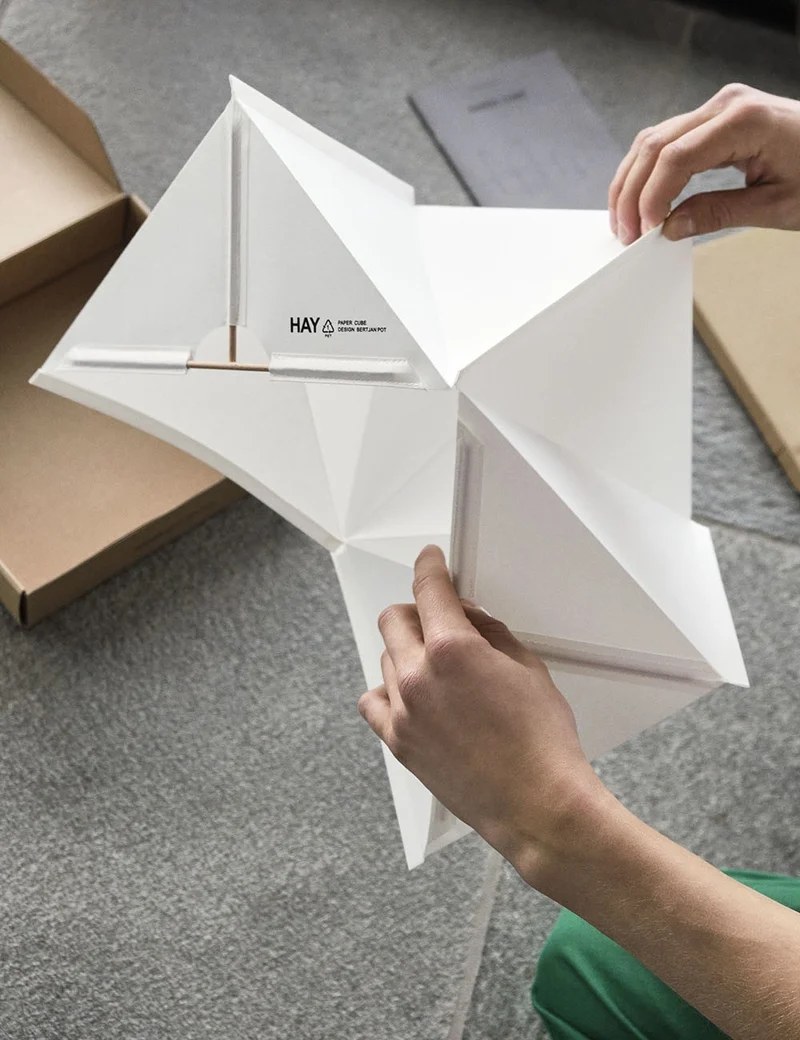 paper cube table lamp