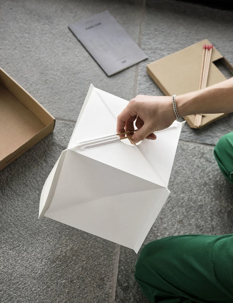 paper cube table lamp