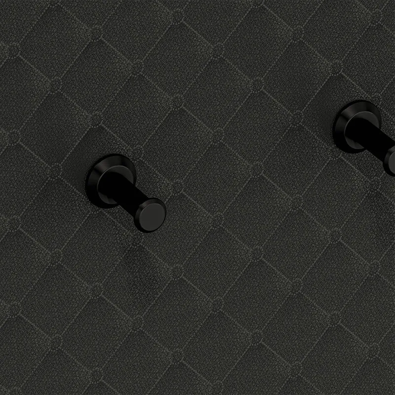 Porte-manteau mural 5 patères Liora Noir