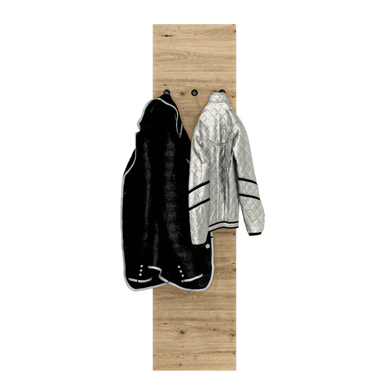 Porte-manteau mural 3 patères Liora Bois