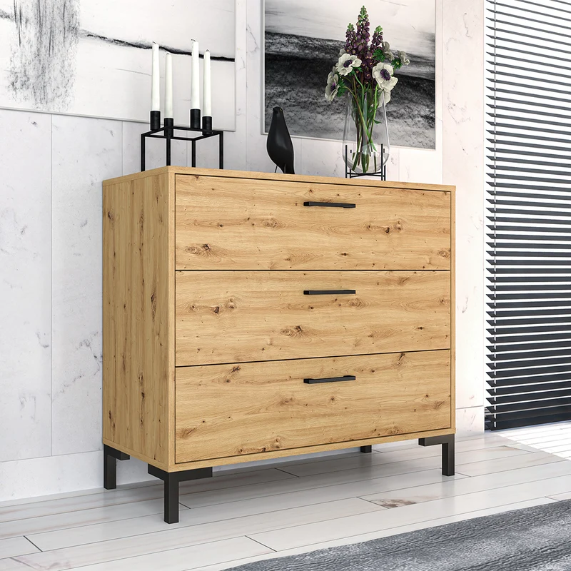 Commode 3 tiroirs Liora Bois
