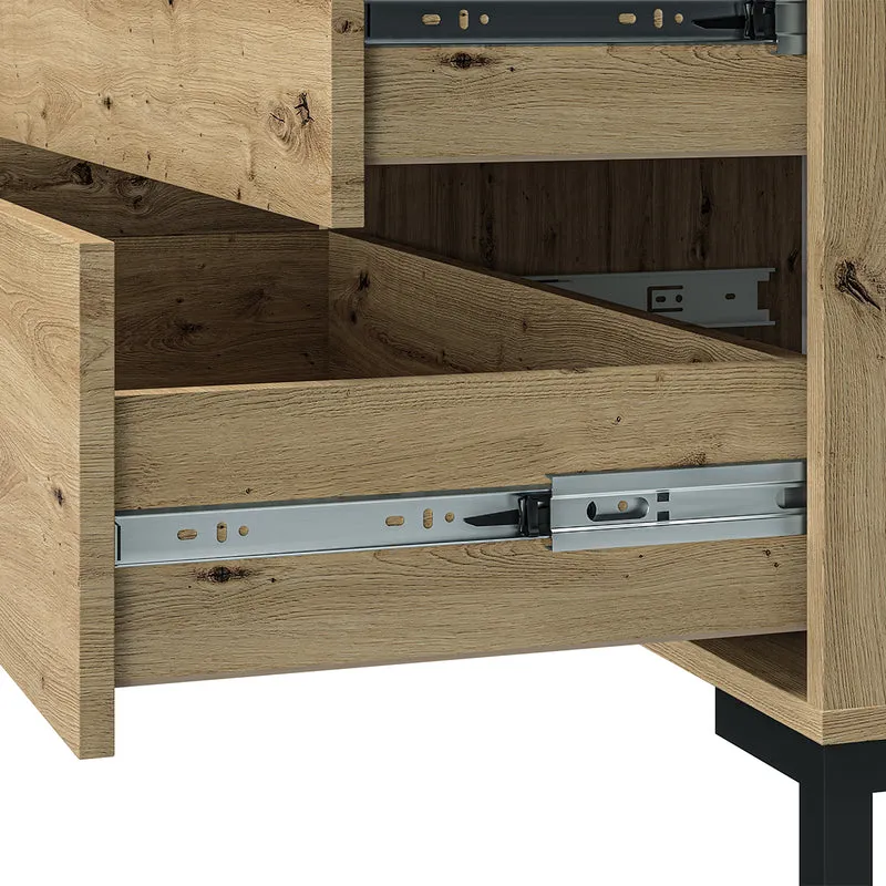 Buffet 2 portes 3 tiroirs 160 cm Liora Bois