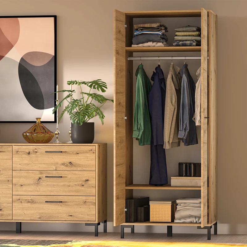 Armoire 2 portes Liora Bois