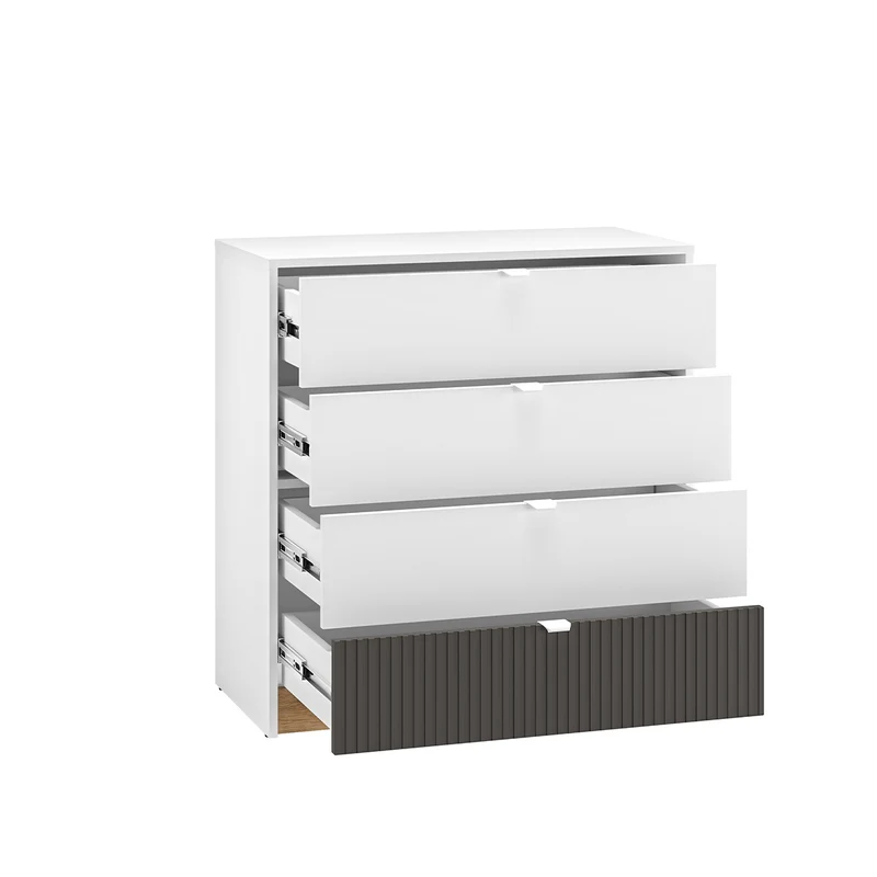Commode 4 tiroirs Ronan Blanc