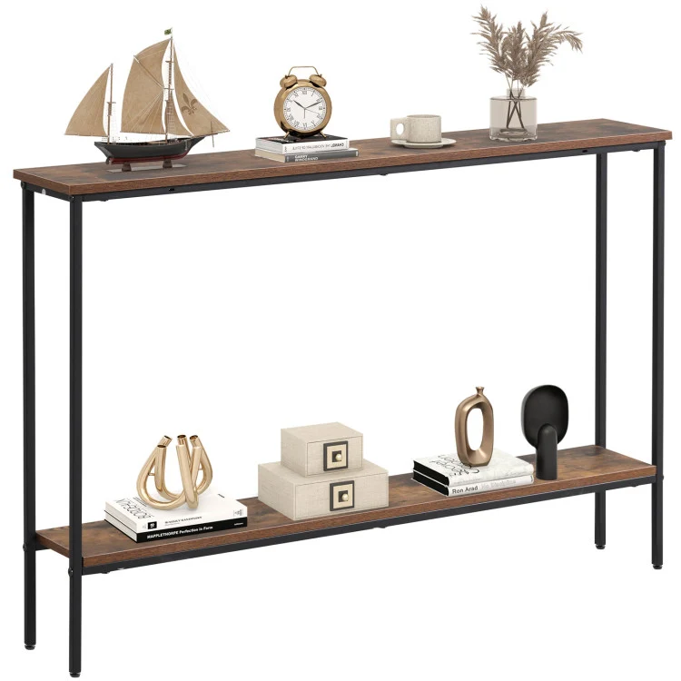 Entryway Set, 44" Console Table, 5-Tier Corner Hall Tree, Bench