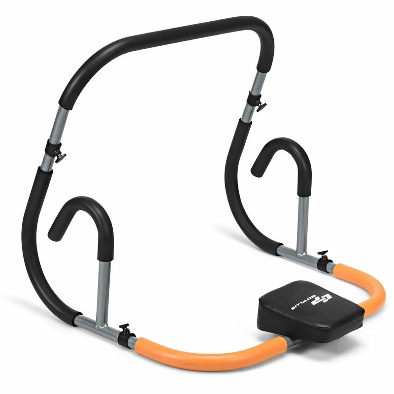 Portable Ab Fitness Crunch Machine, Black