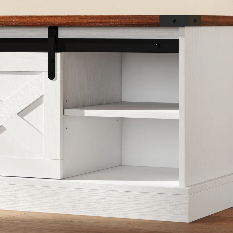 Coat Rack Shoe Bench Set, 2-Piece Hall Tree, White/Dk Walnut