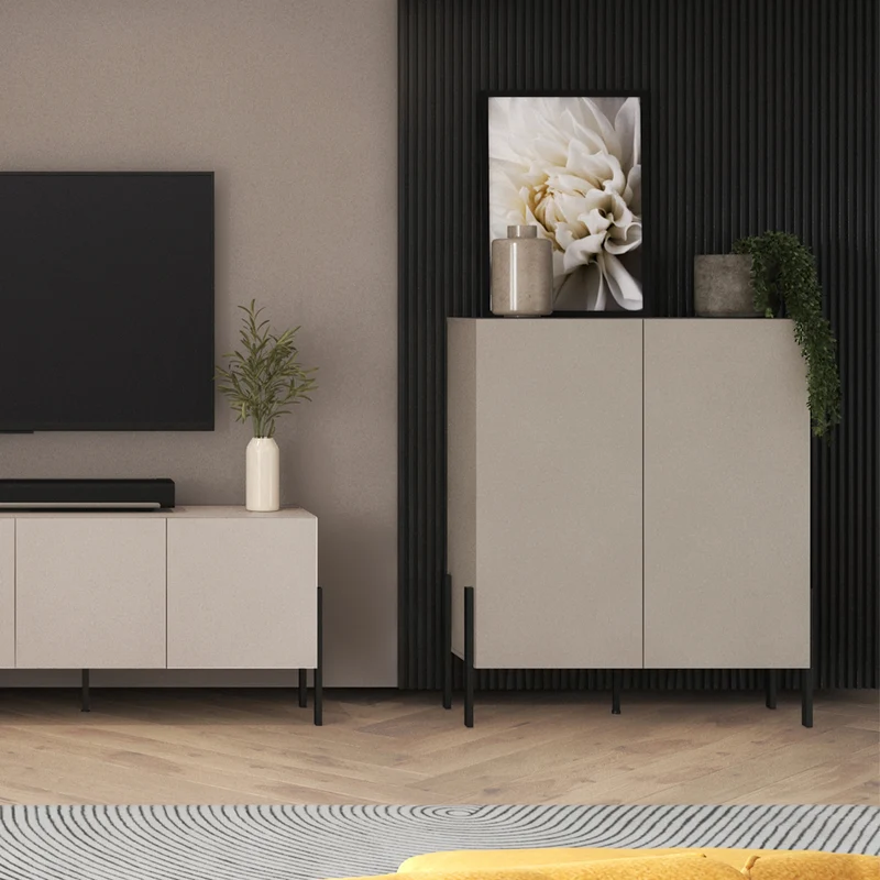 Buffet haut 2 portes Bérénice Cachemire