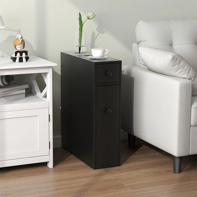 Bathroom Cabinet, Space Saver Storage Organizer, Black