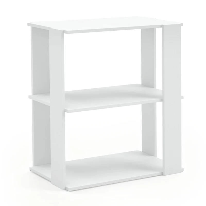 3-Tier Shoe Rack Set of 2 with Stackable Design and Anti-Tipping Device for Closet, White