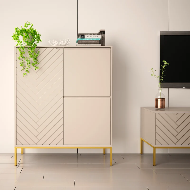 Buffet haut 3 portes Daria Cachemire