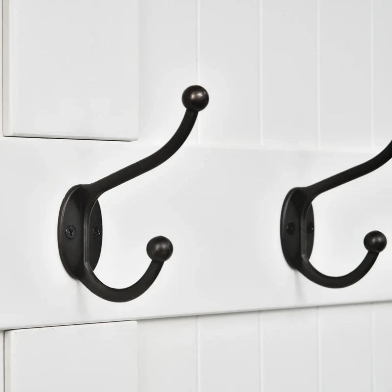 3-In-1 Hall Tree, Coat Rack, Shoe Storage, Bench Seat, White