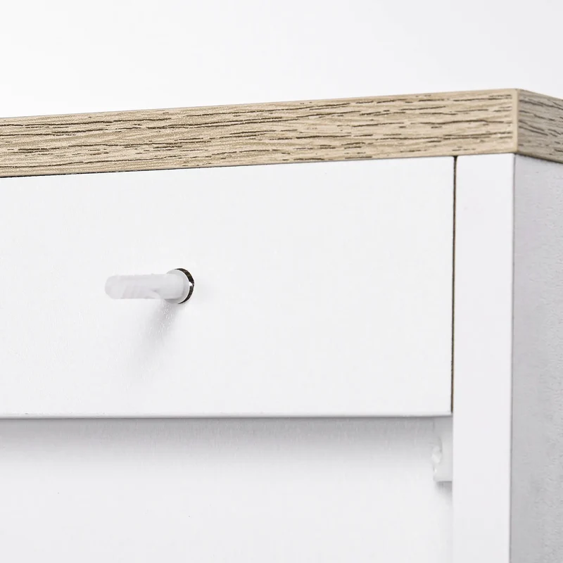 Modern Storage Cabinet, Adjustable Shelf, 23.6" x 11.8" x 35.4", White