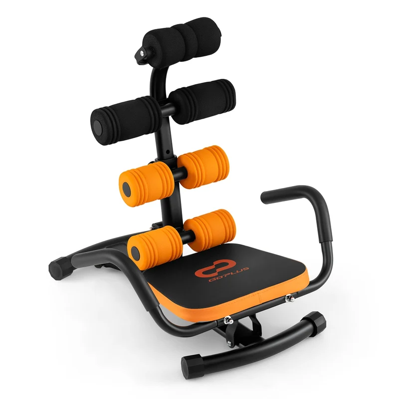 Core Fitness Abdominal Trainer Crunch Exercise Bench Machine, Black