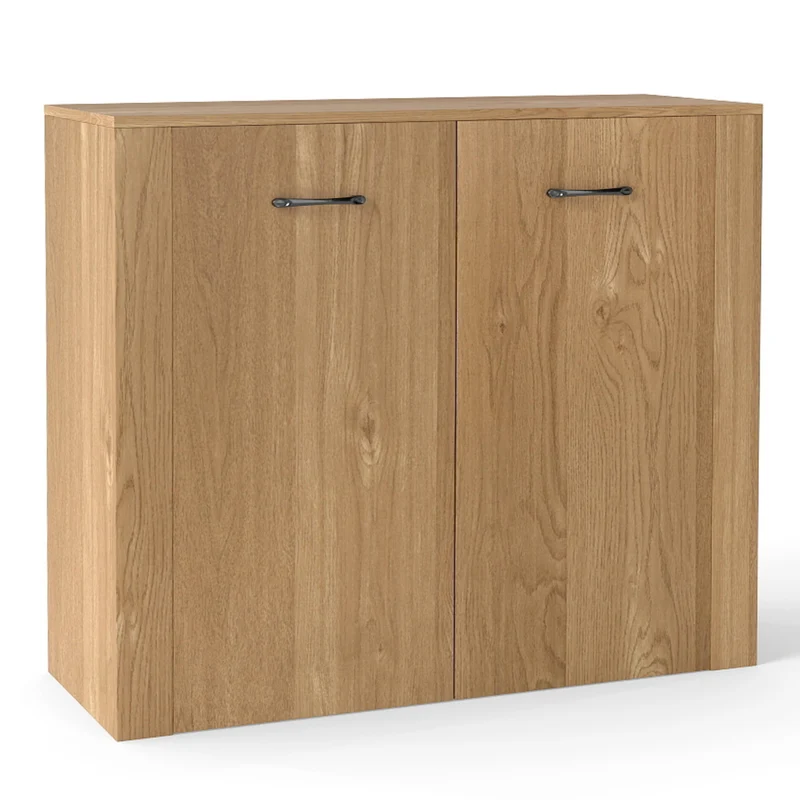 38" Modern Sideboard Cabinet With Storage, Natural