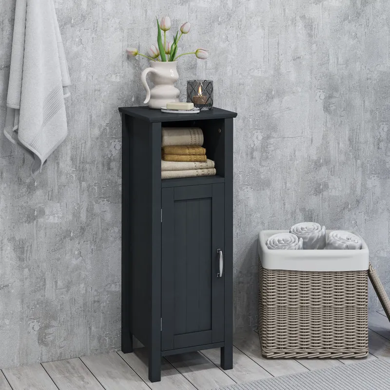2-Tier Bathroom Storage Cabinet, Black