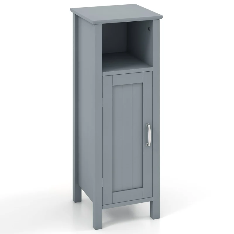 2-Tier Bathroom Storage Cabinet, Gray
