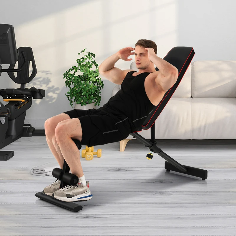 Adjustable Weight Bench, Strength Training Bench, Full Body Workout, Black