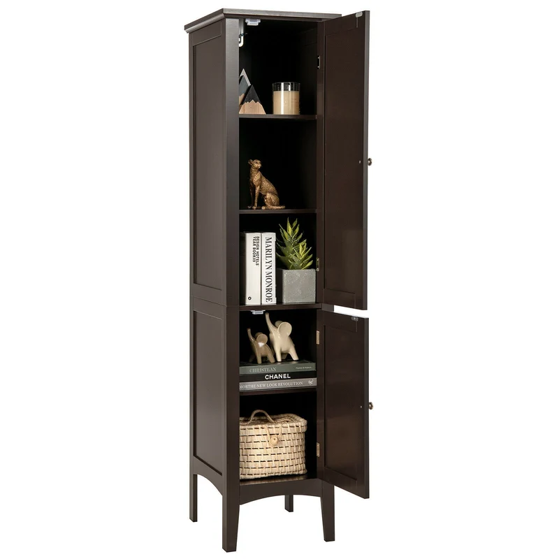 Freestanding Storage Cabinet, Brown