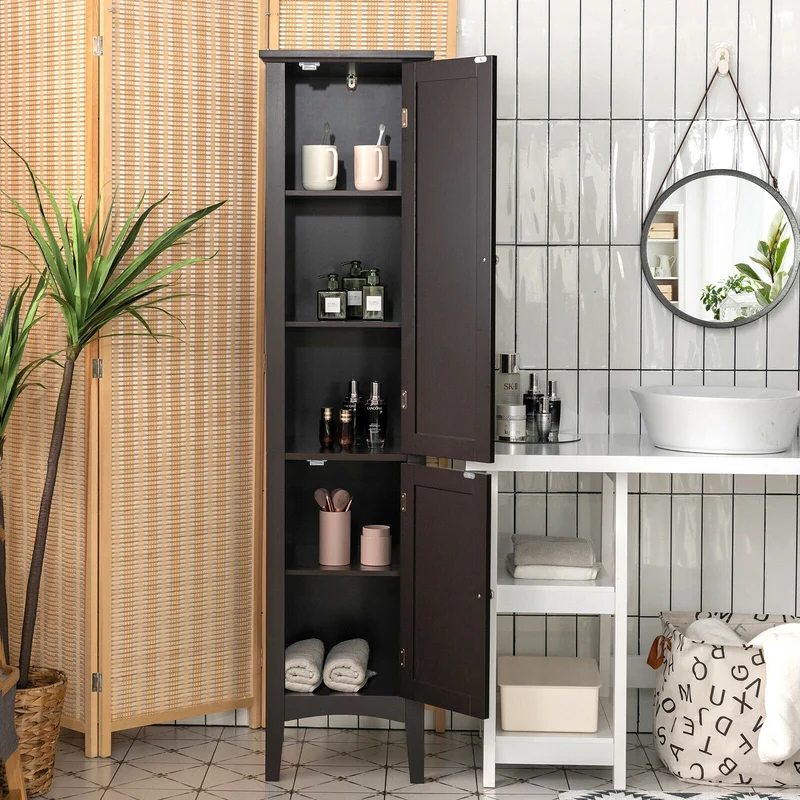 Freestanding Storage Cabinet, Brown