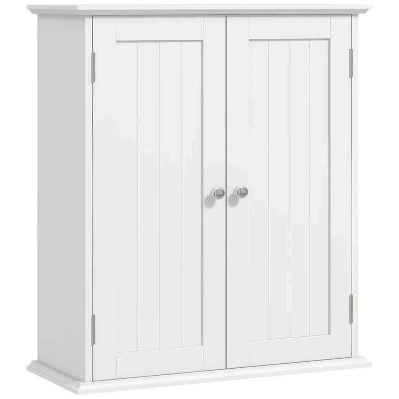 Bathroom Medicine Cabinet, 2 Doors, Adjustable Shelf, Over Toilet