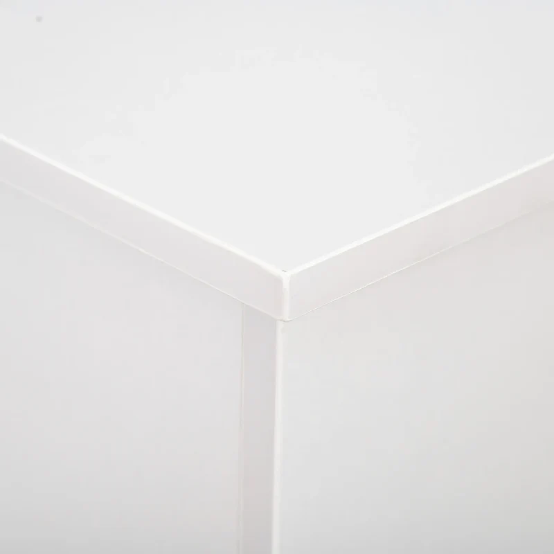 39.5" Storage Chest, 2 Safety Hinges, Flip-Top Lid, White