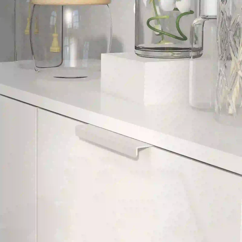 Shoe Storage Cabinet, Soft-Close Hinges, Adjustable Shelves, Holds 15-20 Pairs, High Gloss, White