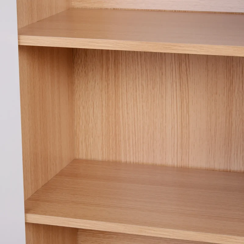 35.5" Shoe Cabinet, 3-Tier Adjustable Shelves, 5 Open Cubes, Natural