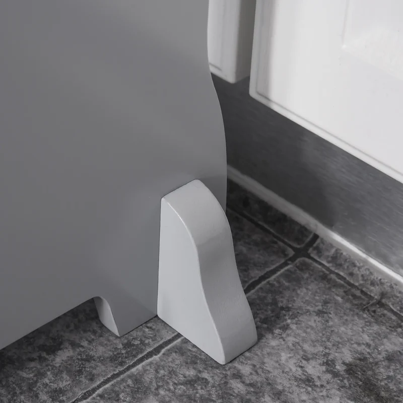 2 Step Stool with Support Handles, Non-Slip Pad, Grey