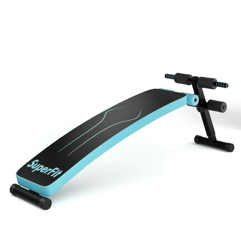 Adjustable Folding Weight Bench, Sit-Up Board, Blue