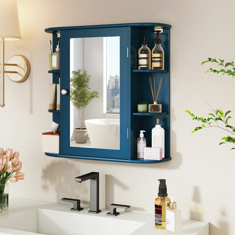 Bathroom Cabinets - Prussian Blue Collection, Dark Blue