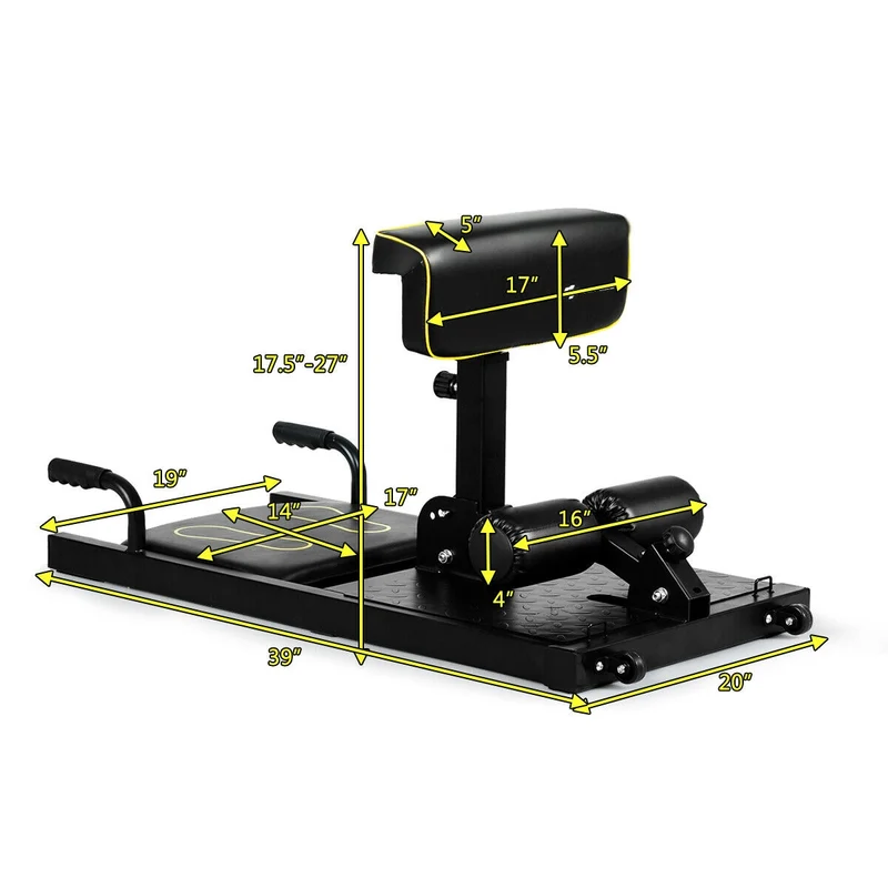 8-In-1 Home Gym Multifunction Squat Fitness Machine, Black