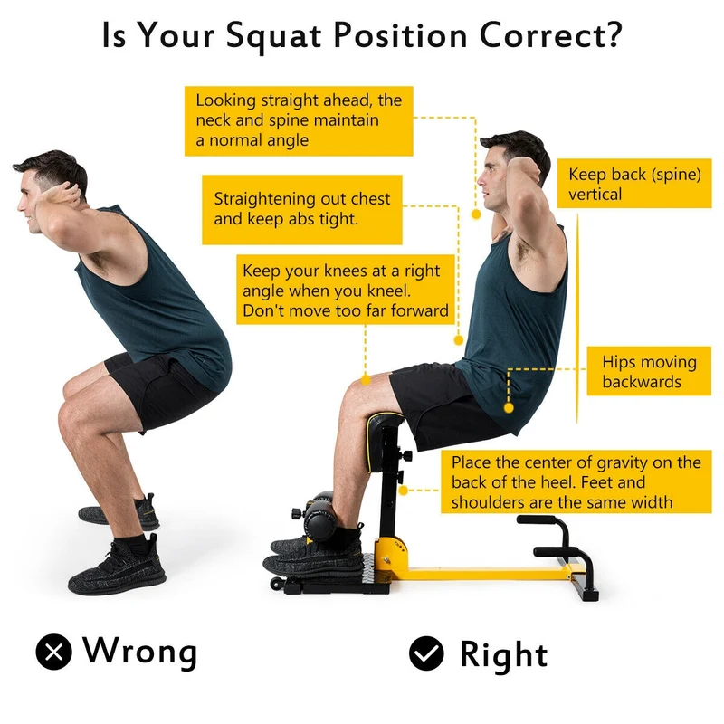 8-In-1 Multifunctional Home Gym Squat Fitness Equipment, Black