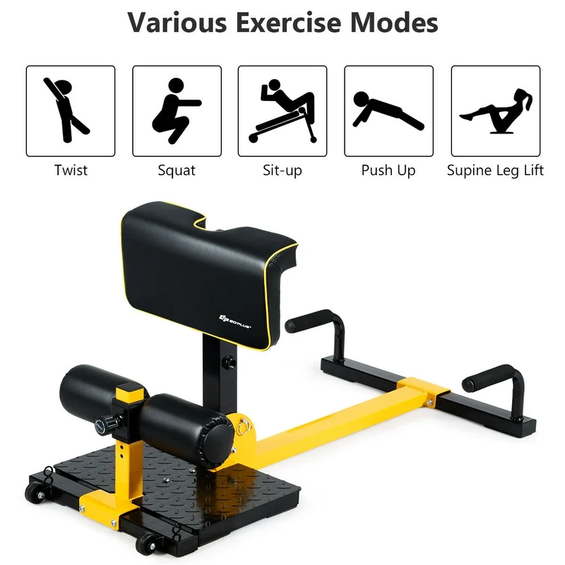 8-In-1 Multifunctional Home Gym Squat Fitness Equipment, Black